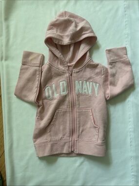 Old Navy Light Pink Zip-Up Hoodie for Kids